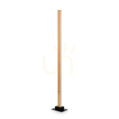 Verifica Lampadar Ideallux CRAFT PT 284484 din lemn și metal LED 26W negru 161 cm