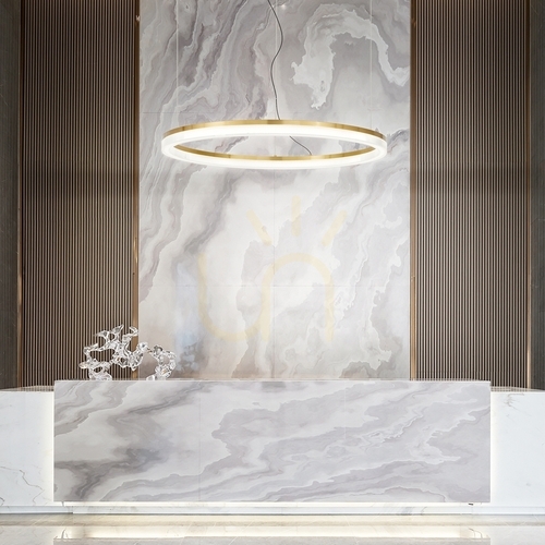 Verifica Lampă suspendată Ideallux CROWN SP D80 alamă LED 43W 314921
