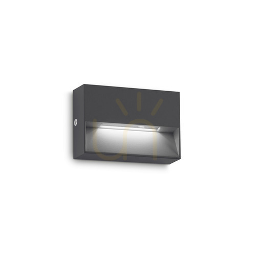 Verifica Aplică exterior Ideallux DEDRA AP SMALL antracit LED 1.5W IP54 328645