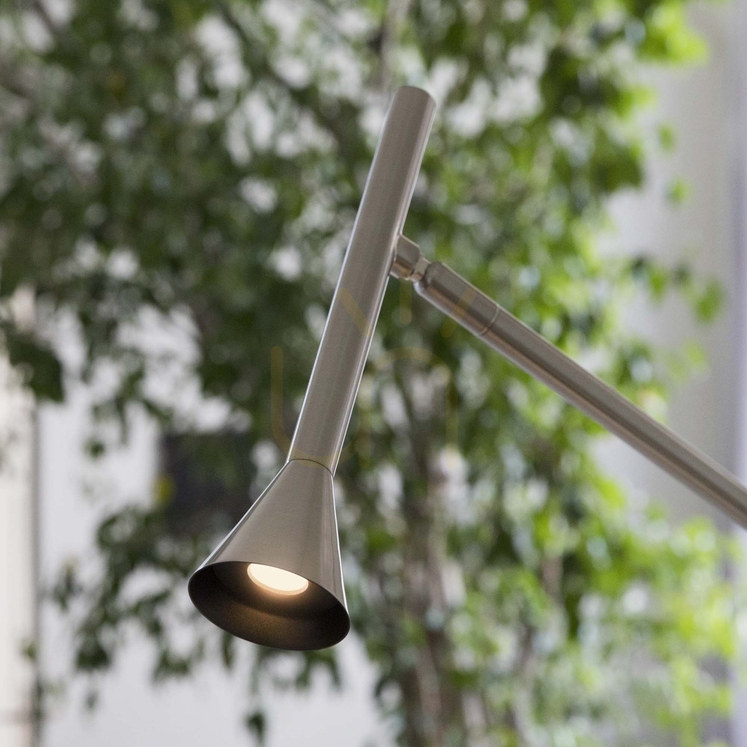 Spectacol Lampă de podea Ideallux Diesis nichel LED 4.5W 151 cm 285337 Lampă de podea Ideallux Diesis nichel LED 4.5W 151 cm 285337