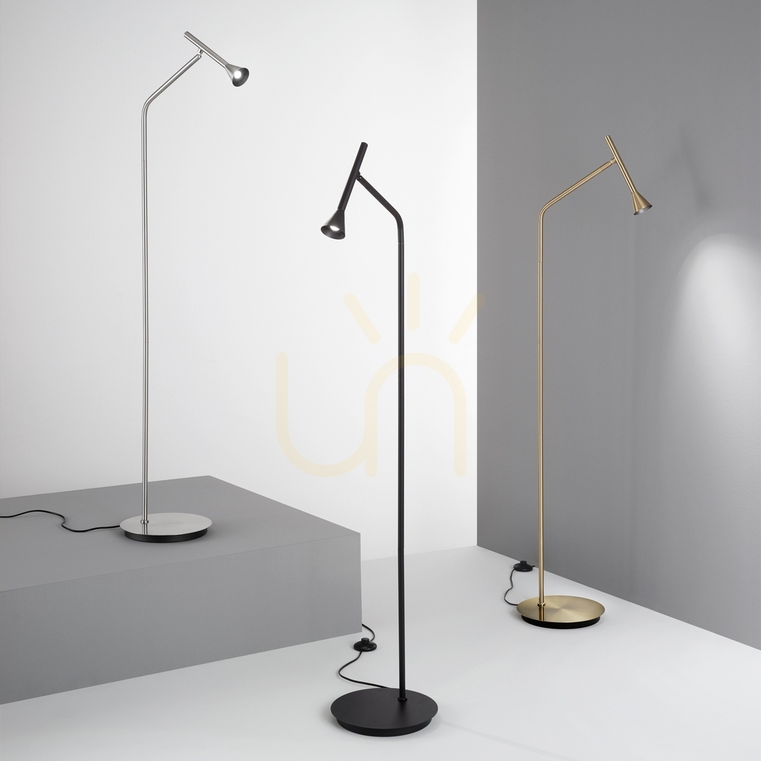 Vedere Lampă de podea Ideallux Diesis nichel LED 4.5W 151 cm 285337 Lampă de podea Ideallux Diesis nichel LED 4.5W 151 cm 285337