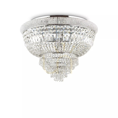 Verifica Plafon cristal crom Ideallux Dubai PL24 Ø78 cm 24xE14 243566