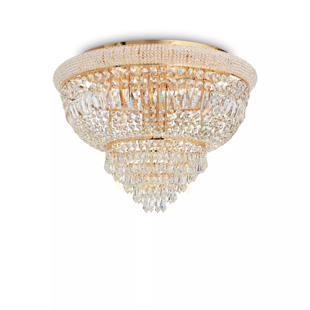 previzualizare Plafon cristal crom Ideallux Dubai PL24 Ø78 cm 24xE14 243566 Plafon cristal crom Ideallux Dubai PL24 Ø78 cm 24xE14 243566