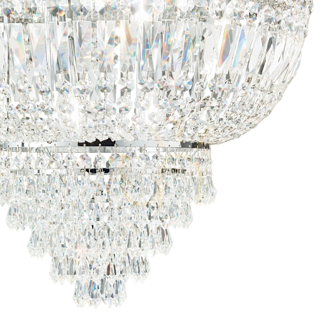 Afişa Plafonieră Ideallux Dubai PL3 crom cristal 32 cm E14 3x28W 207162 Plafonieră Ideallux Dubai PL3 crom cristal 32 cm E14 3x28W 207162