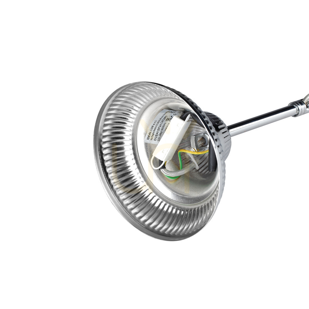 Vedere Lustră suspendată Ideallux Dubai SP10 alamă cristal 52 cm 207216 Lustră suspendată Ideallux Dubai SP10 alamă cristal 52 cm 207216