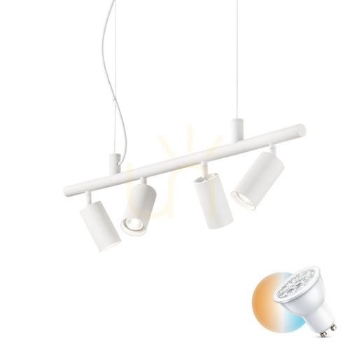 Verifica Lampă suspendată Ideallux DYNAMITE SP4 albă 4xGU10 metal 76 cm 231372