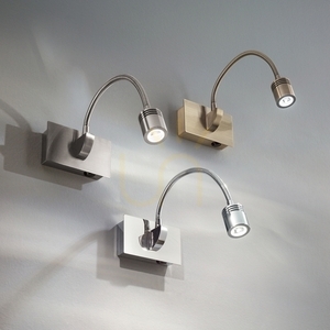 Aplică de perete Ideallux Dynamo 121352 alamă LED 3.5W metal 32,5 cm small 2