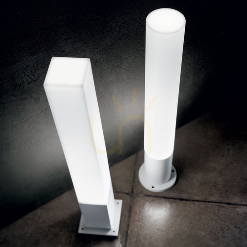 Verifica Lampă exterior pe picior Ideallux EDO Outdoor PT1 Square alb 79 cm 142999