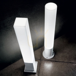 Lampă exterior pe picior Ideallux EDO Outdoor PT1 Square alb 79 cm 142999 small 1