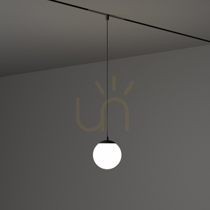Spot suspendat pe șină Ideallux EGO Pendant Ball negru LED 10W 3000K 327525 small 1