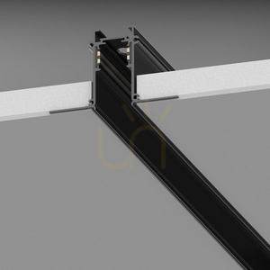 Accesoriu profil încastrat Ideallux EGO negru 1000 mm aluminiu 320472 small 2