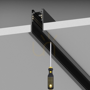 Accesoriu profil încastrat Ideallux EGO negru 100 cm aluminiu 320434 small 1