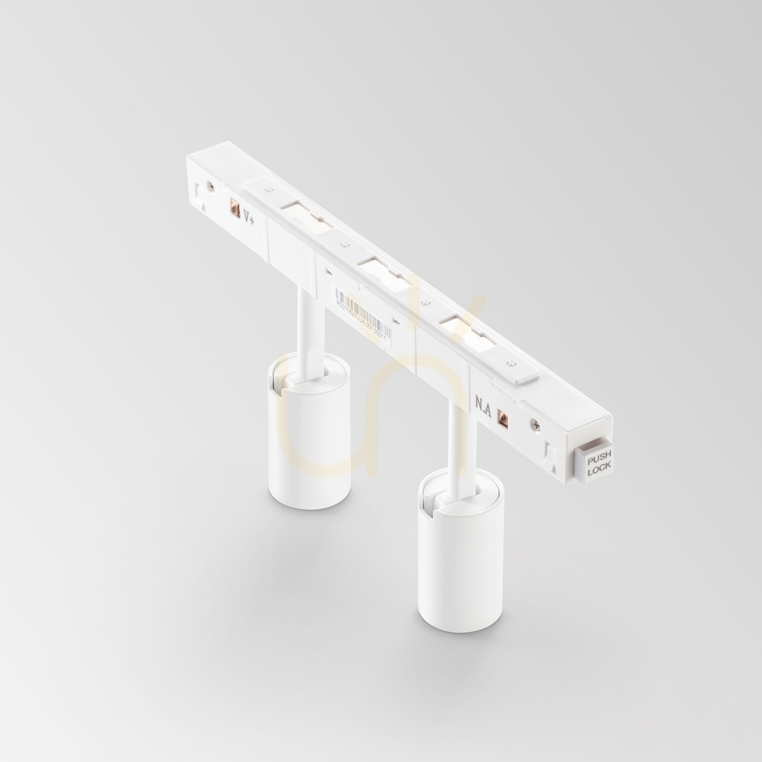 Vedere Spot pe șină Ideallux EGO Track Double negru LED 2x5W 3000K DALI 286334 Spot pe șină Ideallux EGO Track Double negru LED 2x5W 3000K DALI 286334