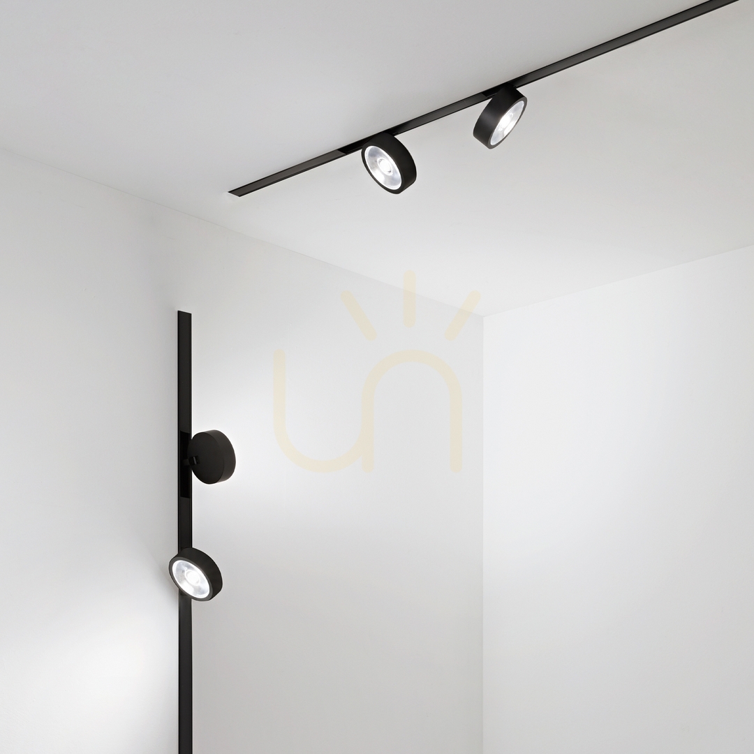 Vedere Spot pe șină Ideallux EGO Track Flat Single 9W 3000K negru 290614 Spot pe șină Ideallux EGO Track Flat Single 9W 3000K negru 290614