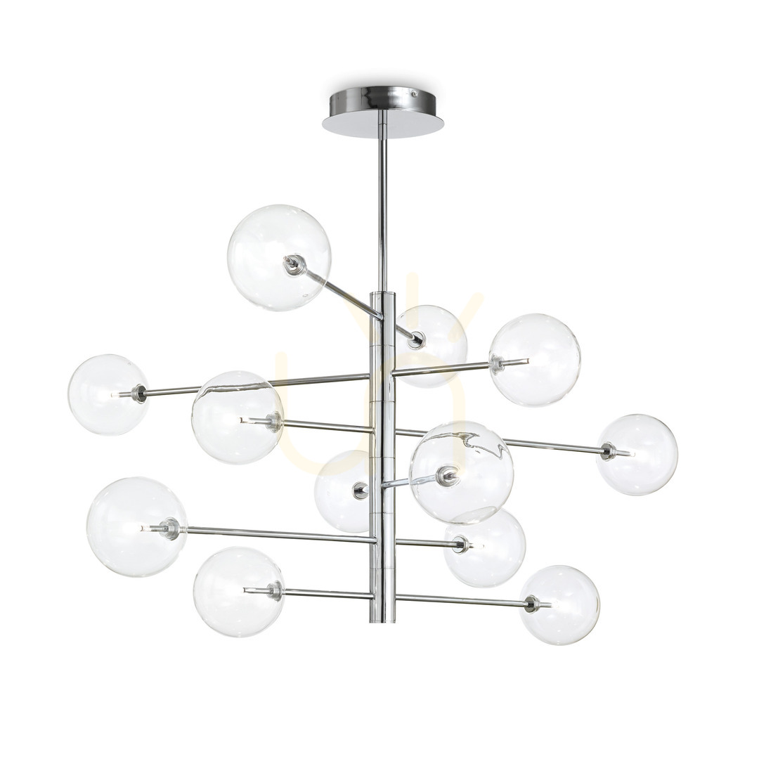 Verifica Lustră suspendată Ideallux Equinoxe SP12 crom sticlă 12xG4 D128 cm 200118 Lustră suspendată Ideallux Equinoxe SP12 crom sticlă 12xG4 D128 cm 200118