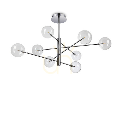 Verifica Lustră suspendată Ideallux Equinoxe SP8 crom 8xG4 Ø128 cm 275178