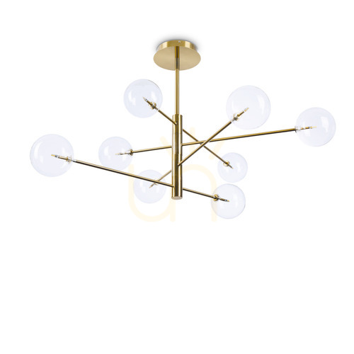 Verifica Lustră suspendată Ideallux Equinoxe SP8 alamă 128 cm 275215