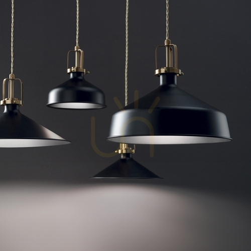 Verifica Lampă suspendată Ideallux ERIS-4 SP1 NERO neagră metal 36 cm 249087