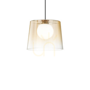 Lustră suspendată Ideallux FADE SP1 Ambra chihlimbar sticlă metal 27 cm 271316 small 0