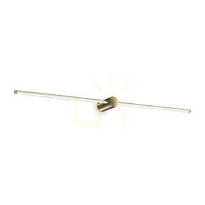 Lampa de perete Ideallux ESSENCE FILO AP D115 alamă LED 16W 3000K 327785 small 0