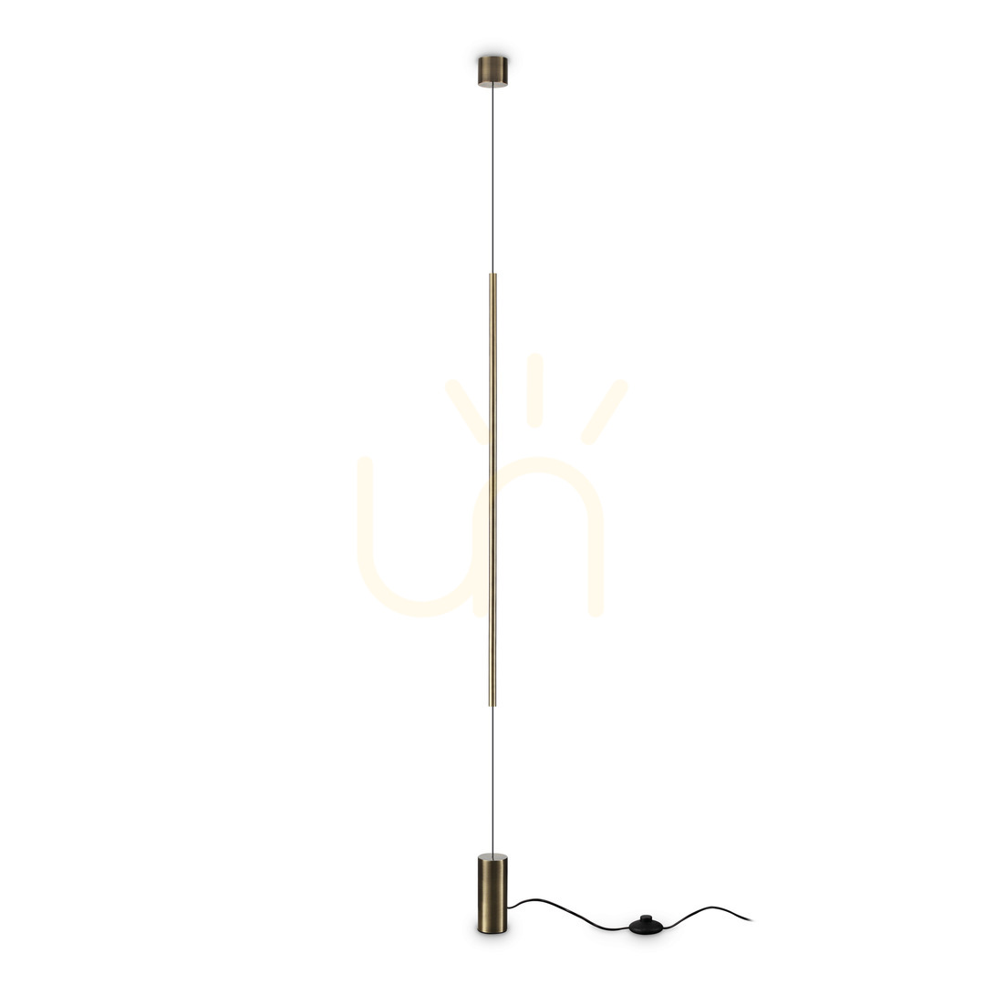 Verifica Aplică de perete LED Ideallux ESSENCE FILO PT OTTONE alamă 16.5W 3000K 301075 Aplică de perete LED Ideallux ESSENCE FILO PT OTTONE alamă 16.5W 3000K 301075