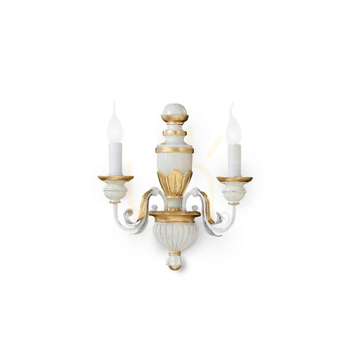 Verifica Aplică de perete Ideallux FIRENZE AP2 BIANCO albă 2xE14 012902