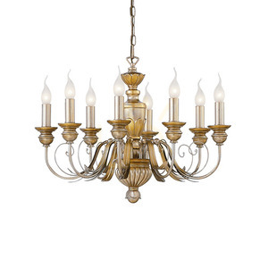 Lustră suspendată Ideallux FIRENZE SP8 ORO aurie 8xE14 D64 cm 020839 small 0