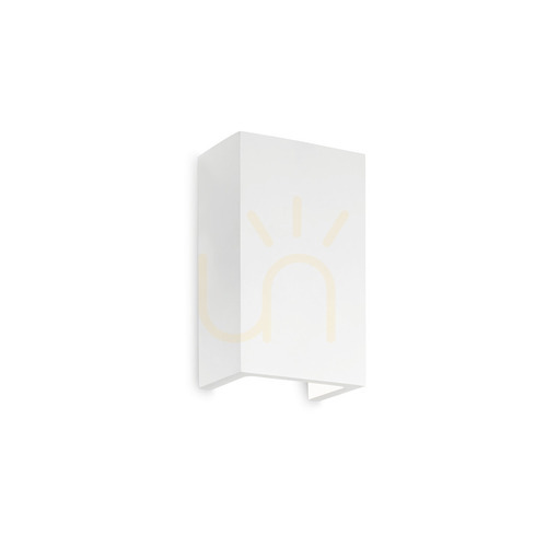 Verifica Aplica de perete Ideallux Flash Gesso AP1 High alba din gips G9 214689