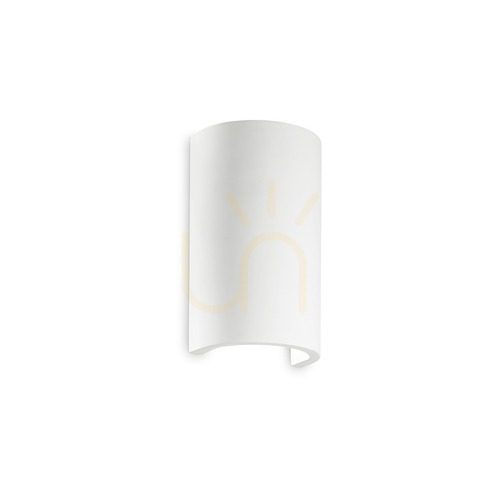 Verifica Aplică perete Ideallux Flash Gesso AP1 Round albă din gips G9 214696
