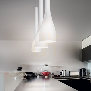 Lampa suspendata Ideallux FLUT SP1 BIG BIANCO alba sticla E27 035666 small 1
