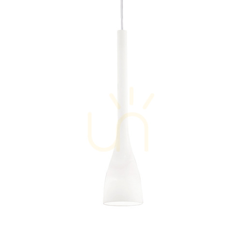 Verifica Lampa suspendata Ideallux FLUT SP1 BIG BIANCO alba sticla E27 035666