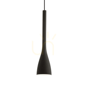 Lampă suspendată Ideallux FLUT SP1 BIG NERO neagră sticlă E27 035680 small 0
