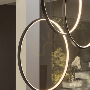 Lampă suspendată Ideallux Frame Cerchio negru LED 82W 68,5 cm 269337 3 Lampă suspendată Ideallux Frame Cerchio negru LED 82W 68,5 cm 269337 small 3