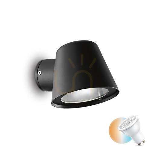 Verifica Aplică exterior Ideallux GAS AP1 negru GU10 aluminiu IP54 020228