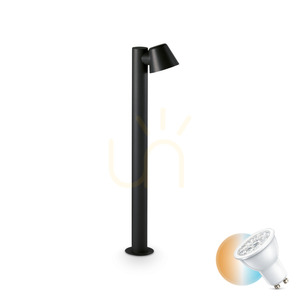 Lampă de exterior Ideallux GAS PT1 NERO negru 80 cm GU10 IP44 322421 0 Lampă de exterior Ideallux GAS PT1 NERO negru 80 cm GU10 IP44 322421 small 0