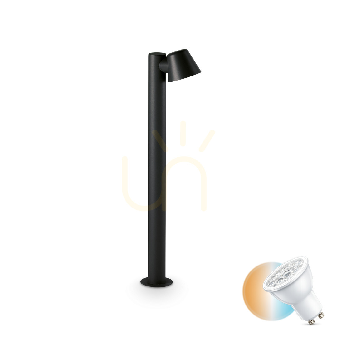 Verifica Lampă de exterior Ideallux GAS PT1 NERO negru 80 cm GU10 IP44 322421 Lampă de exterior Ideallux GAS PT1 NERO negru 80 cm GU10 IP44 322421