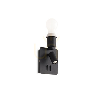 Aplică perete Ideallux GEA MAP2 NERO negru metal 2x3W 239545 small 0