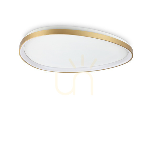 Verifica Plafonieră Ideallux Gemini PL D081 DALI/PUSH alamă 81 cm LED 42W 3000K 329260