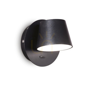 Lampă de perete Ideallux GIM AP NERO negru LED 6.5W aluminiu 12 cm 167121 small 0