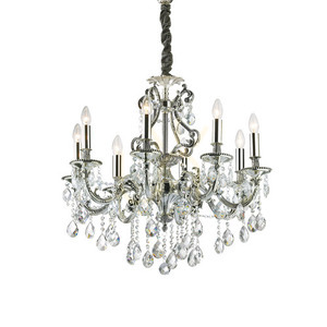Lustră suspendată Ideallux Gioconda SP8 Argento argintie cristal 73 cm 044934 small 0