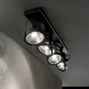 Plafoniera Ideallux GLIM PL4 NERO negru metal 4xGU10 65,5 cm 200255 2 Plafoniera Ideallux GLIM PL4 NERO negru metal 4xGU10 65,5 cm 200255 small 2