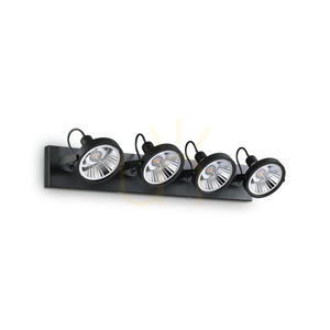 Plafoniera Ideallux GLIM PL4 NERO negru metal 4xGU10 65,5 cm 200255 4 Plafoniera Ideallux GLIM PL4 NERO negru metal 4xGU10 65,5 cm 200255 small 4
