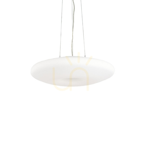 Verifica Lampă suspendată Ideallux GLORY SP3 D40 albă sticlă 40 cm 101125