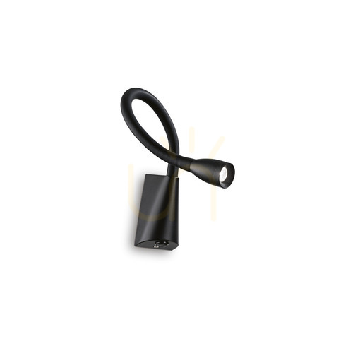 Verifica Aplică perete Ideallux GOOSE AP NERO negru LED 3W 142692