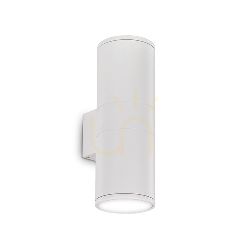 Verifica Aplică exterior Ideallux GUN AP2 BIG BIANCO albă 2xE27 aluminiu 092300