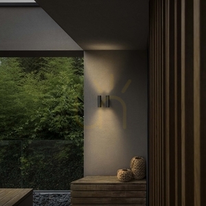 Aplică de exterior Ideal Lux GUN AP2 BIG COFFEE 163611 maro 2×E27 IP54 small 5