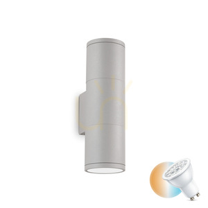 Aplică de exterior Ideal Lux GUN AP2 SMALL gri GU10 cu 2 surse 163628 small 0