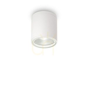 Plafon exterior Ideallux GUN PL1 Bianco alb GU10 Ø11 cm 122663 small 4