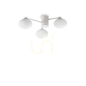 Plafonieră Ideallux HERMES PL3 D60 alb metal sticlă 3xG9 322667 0 Plafonieră Ideallux HERMES PL3 D60 alb metal sticlă 3xG9 322667 small 0