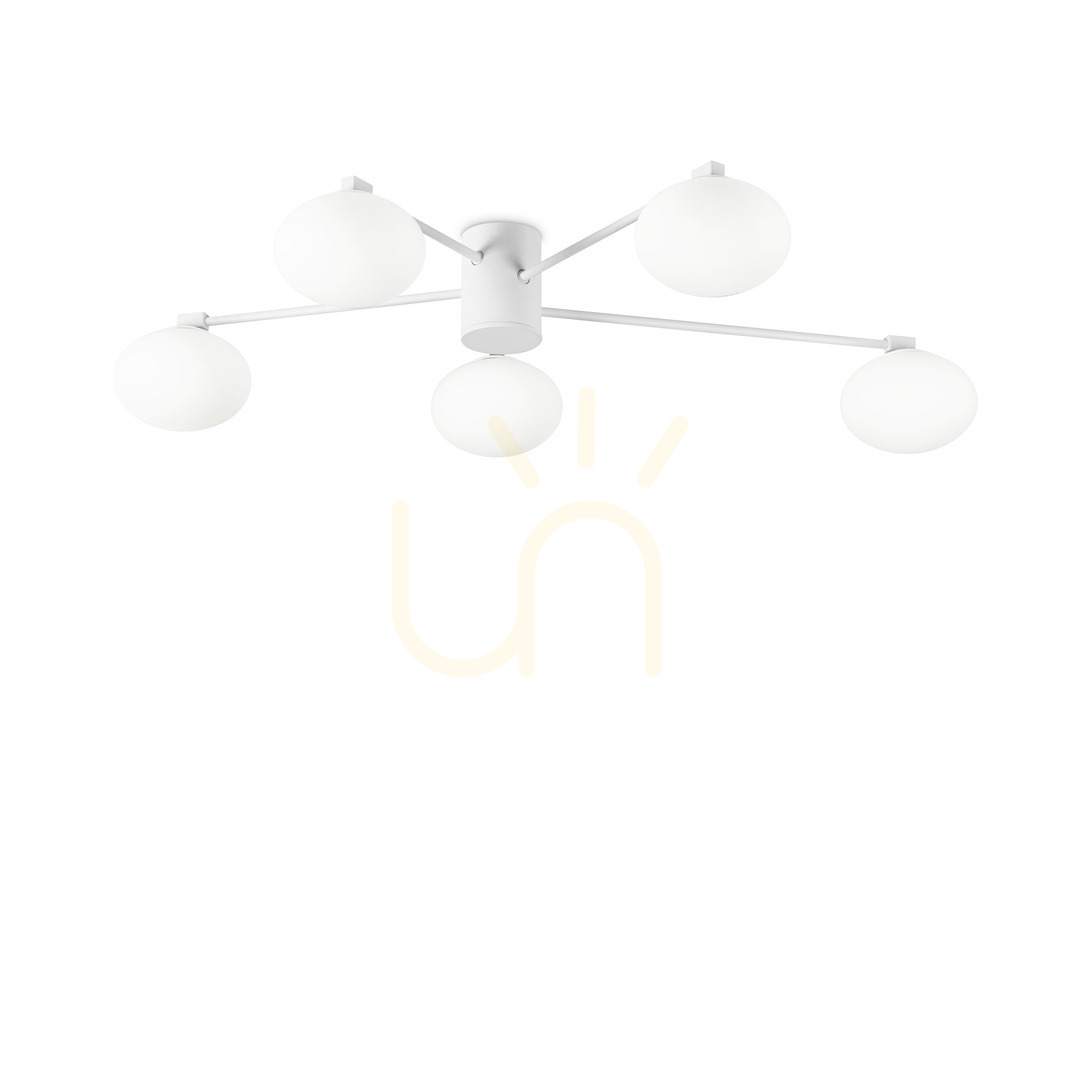 Verifica Plafoniera Ideallux Hermes PL5 D90 albă 5xG9 metal sticlă 316680 Plafoniera Ideallux Hermes PL5 D90 albă 5xG9 metal sticlă 316680